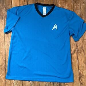 Star Trek 2009 blue short sleeve shirt Kellogg’s size Xl